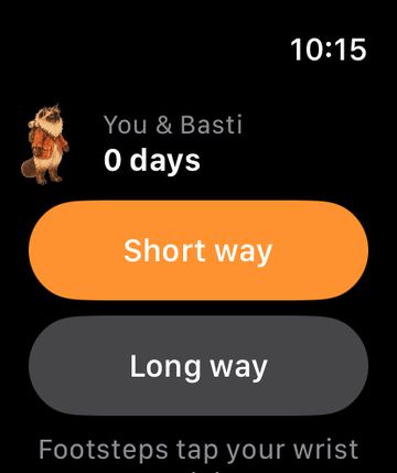 Apple Watch: start a short or long way